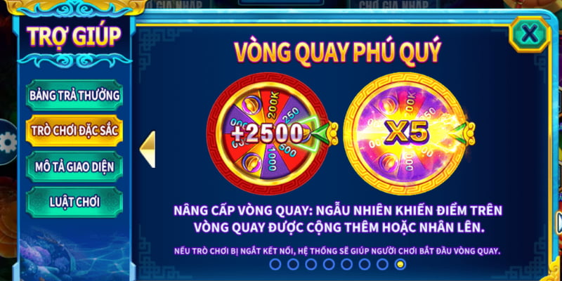 Vòng quay phú quý mang tiền lời lớn X4500 cho bạn